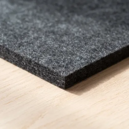 The cut edge of the wool felt